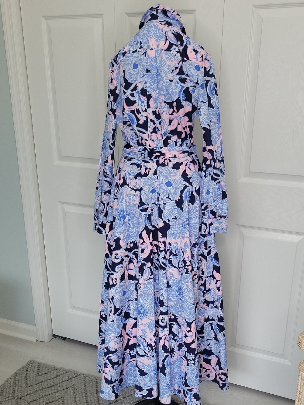 Lilly Pulitzer High Tide Mira Shirt Dress Size 6 - Picture 8 of 12